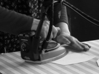 工房の様子アイロン